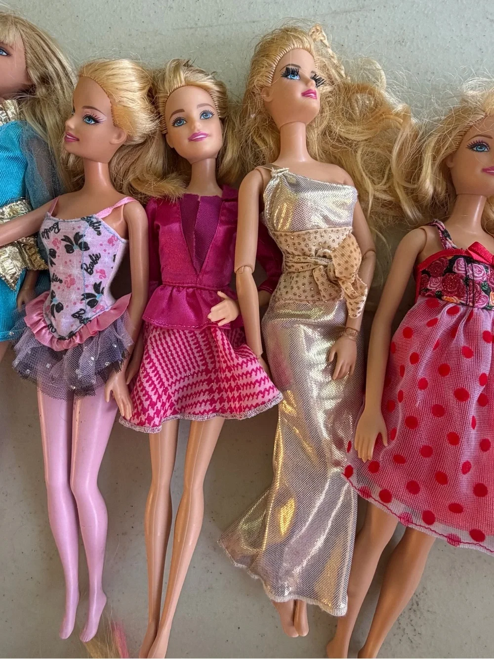 Barbie Dolls Assortment with Pink and Metallic Outfits